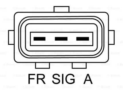 Генератор (14В, 150А, відновлений) VOLVO C30, S40 II, V50, FORD FOCUS II 1.8-2.0LPG 04.04-12.12 BOSCH 0986082590