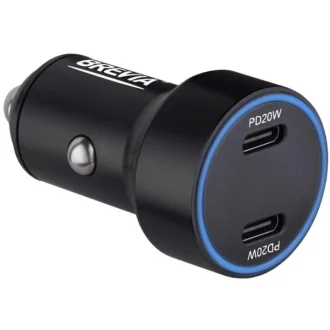 USB зарядка в авто Brevia ePower DualCharge Display BREVIA HALOGEN 46040DCLB