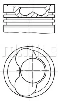 Поршень MAHLE MAHLE\KNECHT 0306601