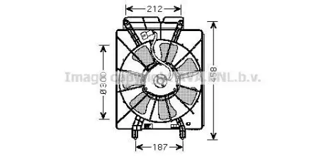 Вентилятор, охлаждение двигателя QUALITY COOLING AVA HD7533