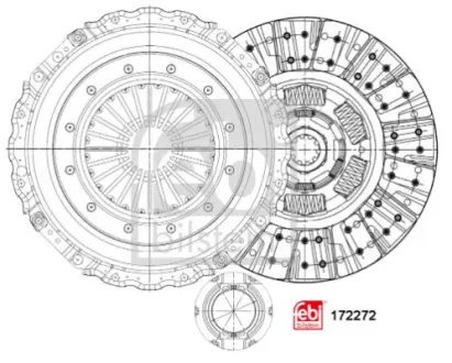 Комплект зчеплення FEBI 172272