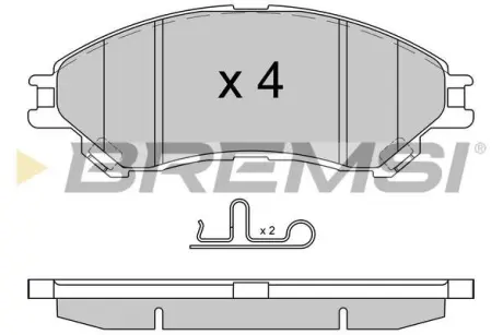 Гальмівні колодки пер. SUZUKI SX4 S-CROSS/VITARA 1.0-1.6 15- (AKEBONO) BREMSI BP3603