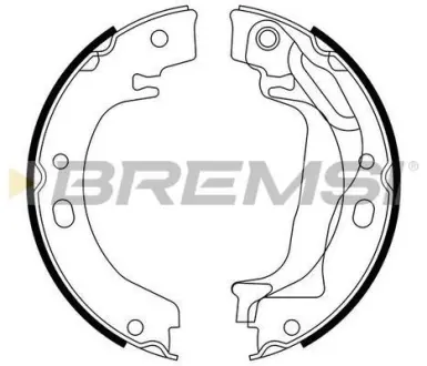 Гальмівні колодки зад. COROLLA 1.4-2.0 00-07 (LUCAS GIRLING) BREMSI GF0970