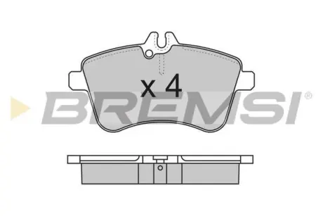 Гальмівні колодки пер. W169/W245 04-12 BREMSI BP3172