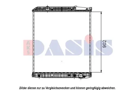 Радіатор, охолодження двигуна AKS DASIS 132080S