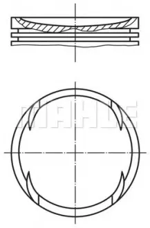 Поршень MAHLE MAHLE\KNECHT 0014002