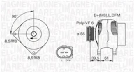 Генератор MAGNETI MARELLI 063731394010