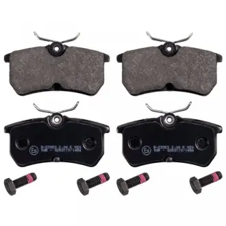 Комплект гальмівних колодок задн, FORD FIESTA, FIESTA V, FIESTA VI, FOCUS I, FOCUS I/KOMBI, PUMA, FORD USA FOCUS, FOCUS ZX3, FOCUS ZX5 1.0-2.0 08.98-04.17 BLUE PRINT ADF124216