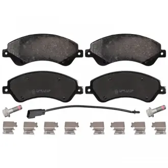 Комплект гальмівних колодок передн, FORD TRANSIT, TRANSIT TOURNEO 2.2D 04.06-08.14 BLUE PRINT ADF124219