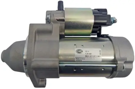 Стартер (12В, 1,9кВт) HYUNDAI I40 I, I40 I CW, IX35, KIA CARENS IV, OPTIMA, SPORTAGE III 1.7D 09.10- HELLA 8EA011611961