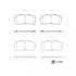 Комплект гальмівних колодок задн, KIA CARNIVAL II, SORENTO III 2.0D-3.5 10.01-12.20 FEBI 177077 (фото 1)