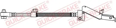 Гальмівний шланг гнучкий передн Прав (довжина 475мм/M12x1 3/8-24UNF) CHRYSLER GRAND VOYAGER III, VOYAGER III 2.0-3.8 01.95-12.01 QUICK BRAKE 86901X