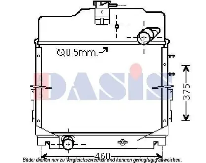 Радіатор, охолодження двигуна AKS DASIS 440285N
