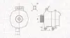 Генератор (12В, 90А) ACURA RSX, HONDA CR-V II, FR-V, INTEGRA, STREAM 2.0/2.4 05.01- MAGNETI MARELLI 063731728010 (фото 1)