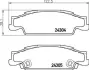 Комплект гальмівних колодок задн (з комплектуючими), CADILLAC CTS, STS 2.6-4.6 03.02-12.12 BREMBO P09007 (фото 1)