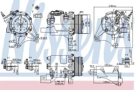 Компресор кондиціонера CHEVROLET UPLANDER 3.9 08.04-12.09 NISSENS 890327
