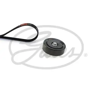Комплект поликлинових ременів (з роликами) HYUNDAI ACCENT IV, CRETA, ELANTRA IV, ELANTRA V, ELANTRA VI, I20 I, I30, I40 I, I40 I CW, IX20, IX35, KONA, TUCSON, TUCSON/SUV 1.4-1.6LPG 06.06- GATES K036PK1255 (фото 1)