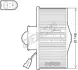 Вентилятор салону FORD FIESTA IV, FIESTA/HATCHBACK, FIESTA/MINIVAN, KA, PUMA, STREET KA, MAZDA 121 III 1.25-1.8D 09.91-11.08 DENSO DEA10054 (фото 1)