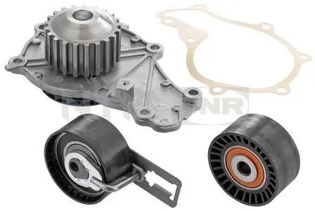 Комплект ГРМ (ремінь + ролик + водяний насос) DS DS 3, CITROEN C3 II, DS3, FORD FIESTA V, FIESTA VI, KUGA II, MAZDA 2, PEUGEOT 2008 I, 206+, 207, 207/HATCHBACK, 208 I, 208 II 1.4-1.6D 11.01- SNR NTN-SNR KDP459660