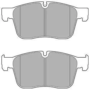 Комплект гальмівних колодок передн, JAGUAR F-PACE, I-PACE, XE, XF II, XF SPORTBRAKE, LAND ROVER RANGE ROVER VELAR 2.0-Electric 03.15- DELPHI LP3187