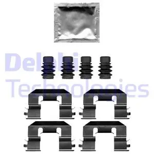 Монтажний набір гальмівних колодок передн ALFA ROMEO MITO, FIAT TIPO 0.9-1.6D 04.13- DELPHI LX0689