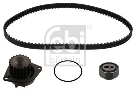 Комплект ГРМ (ремінь + помпа) CITROEN AX, C15, C15/MINIVAN, SAXO, XSARA, XSARA PICASSO, ZX/HATCHBACK, PEUGEOT 106 I, 106 II, 205 II, 206, 306, 405 II 1.4/1.6 04.87-12.10 FEBI 45107 (фото 1)