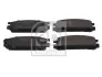 Комплект гальмівних колодок задн, SUBARU IMPREZA, LEGACY I, LEGACY II, LEGACY OUTBACK, SVX 1.6-3.3 01.89-12.00 FEBI 170873 (фото 1)