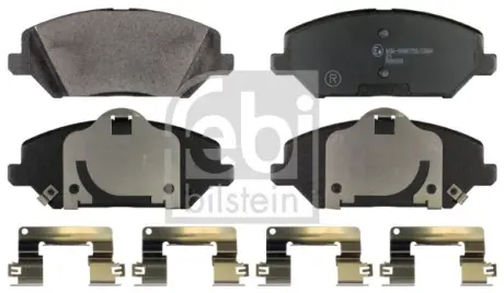 Комплект гальмівних колодок передн, HYUNDAI I30, KIA CEED, PROCEED, XCEED 1.0-1.6H 11.16- FEBI 170637