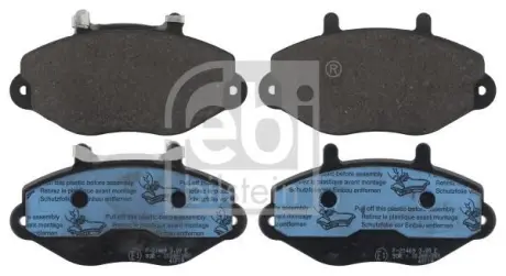 Комплект гальмівних колодок передн, FORD TRANSIT, TRANSIT TOURNEO 2.0-2.5D 06.94-12.00 FEBI 116070