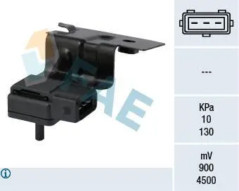 Датчик тиску у впускному колекторі (3 pin) VOLVO S60 I, S80 I, V70 II 2.4/2.4CNG/2.4LPG 01.99-04.10 FAE 15085