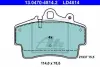 Керамічні гальмівні колодки передн, PORSCHE BOXSTER, CAYMAN 2.5/2.7 09.96-12.09 ATE 13047048142 (фото 1)