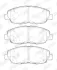 Комплект гальмівних колодок передн, HONDA CIVIC IX 1.8 02.12-12.16 JURID 573807J (фото 1)