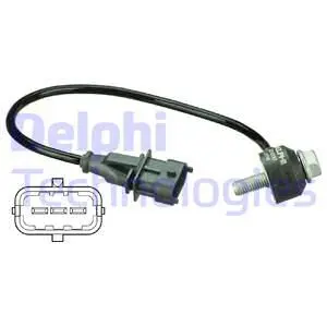 Датчик детонації OPEL ASTRA G, SIGNUM, VECTRA B, VECTRA C, VECTRA C GTS, ZAFIRA A, ZAFIRA B 1.8/2.2 10.95-12.12 DELPHI AS10197