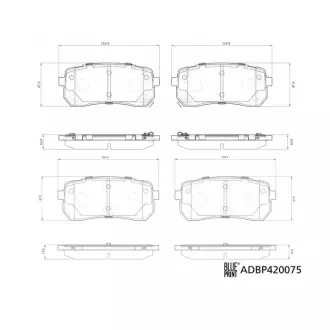 Гальмівні колодки, дискові BLUE PRINT ADBP420075