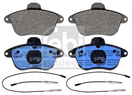 Комплект гальмівних колодок передн, CITROEN XM, RENAULT CLIO II, SPORT SPIDER 2.0-3.0 05.89-04.05 FEBI 116038