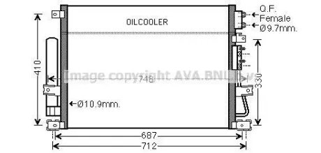 Радіатор кондиціонера COOLING AVA CRA5124D