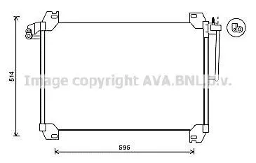 Радіатор кондиціонера COOLING AVA SBA5074