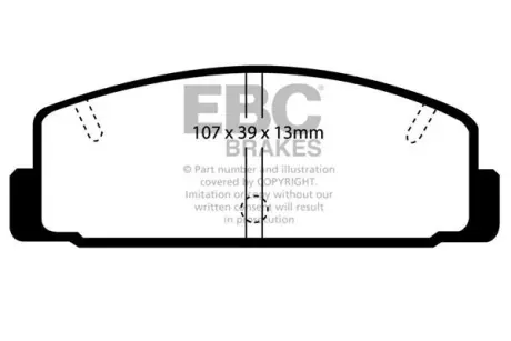 Гальмівні колодки тюнінгові BRAKES EBC DP4729R