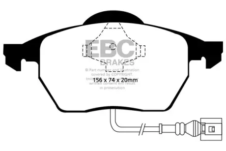 Гальмівні колодки тюнінгові BRAKES EBC DP21330