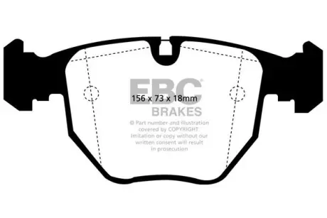 Гальмівні колодки тюнінгові BRAKES EBC DP21036