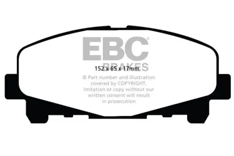 Гальмівні колодки тюнінгові BRAKES EBC DP21999