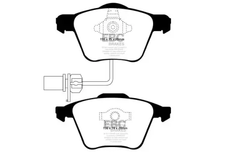 Гальмівні колодки тюнінгові BRAKES EBC DP1495