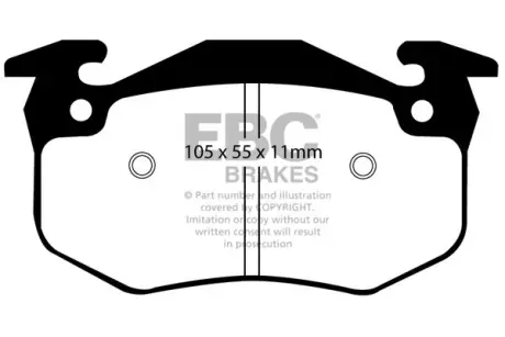 Гальмівні колодки тюнінгові BRAKES EBC DP2983