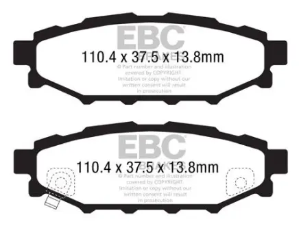 Гальмівні колодки тюнінгові BRAKES EBC DP1584
