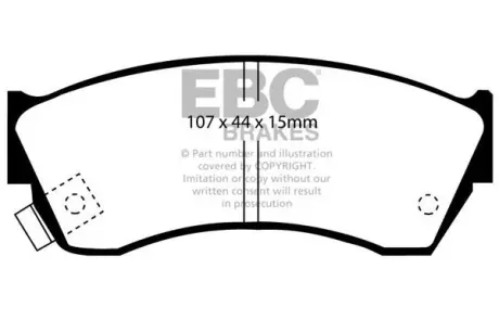 Гальмівні колодки тюнінгові BRAKES EBC DP2762