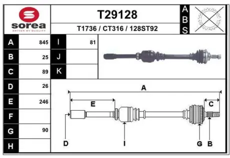 Піввісь C5 I Break (DE_), 06 EAI T29128