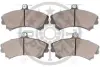 Колодки гальмівні (передні) Mitsubishi Carisma 1.6i/1.8 16V/1.9 TD 95-06 OPTIMAL BP10074 (фото 2)