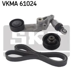 Комплект поликлинових ременів (з роликами) TOYOTA AURIS, AVENSIS, COROLLA 1.4/1.6/1.8 03.03-11.13 SKF VKMA61024