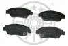 Колодки гальмівні (передні) Honda Civic V/VI/VII 91-05/CRX III 92-98/Jazz 08-14 OPTIMAL BP09815 (фото 1)