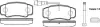 NISSAN Колодки гальмівні задн. CABSTAR 06- REMSA 0961.02 (фото 1)